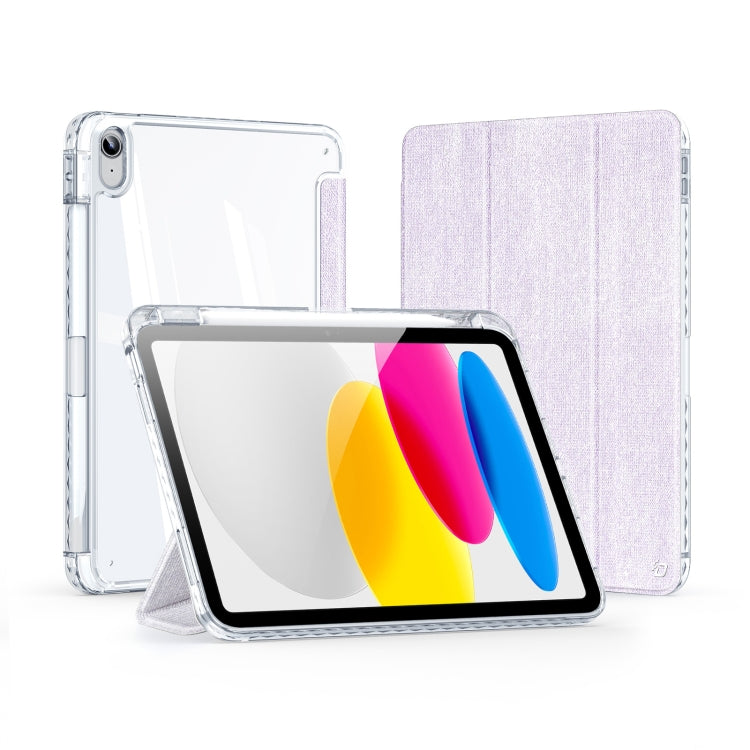 For iPad 10th Gen 10.9 2022 DUX DUCIS Unid Series PU+TPU Smart Tablet Case(Purple) - iPad 10th Gen 10.9 Cases by DUX DUCIS | Online Shopping South Africa | PMC Jewellery | Buy Now Pay Later Mobicred