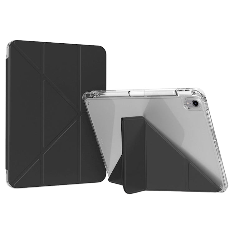 For iPad 2025 / 2022 GEBEI Deformation Leather Tablet Case(Black) - free shipping - PMc TechLife - Order now!