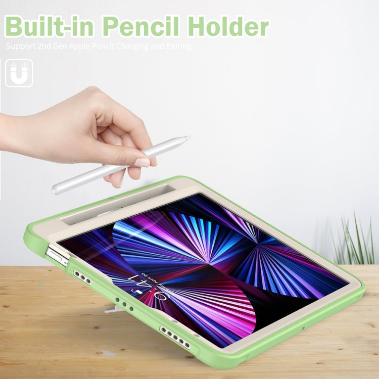 For iPad Pro 11 2024 Spider Wheel Silicone Hybrid PC Tablet Case(Matcha Green) - iPad Pro 11 2024 Cases by PMC Jewellery | Online Shopping South Africa | PMC Jewellery | Buy Now Pay Later Mobicred