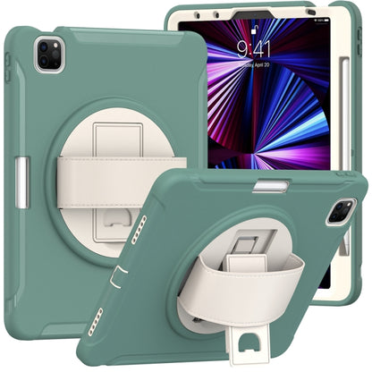 For iPad Air 11 2024 Spider Wheel Silicone Hybrid PC Tablet Case(Emerald Green) - iPad Air 11 2024 Cases by PMC Jewellery | Online Shopping South Africa | PMC Jewellery | Buy Now Pay Later Mobicred