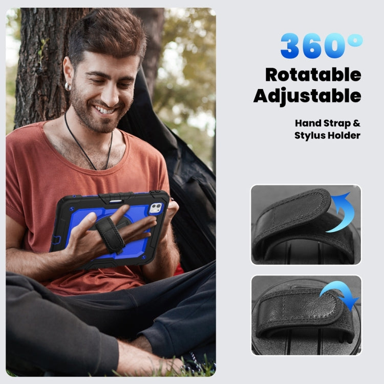 For iPad Pro 11 2024 Silicone Hybrid PC Tablet Protective Case(Dark Blue+Black) - free shipping - PMC TechLife - Order now!