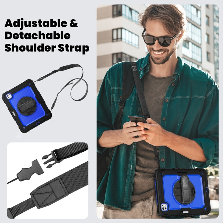 For iPad Pro 11 2024 Silicone Hybrid PC Tablet Protective Case(Dark Blue+Black) - free shipping - PMC TechLife - Order now!