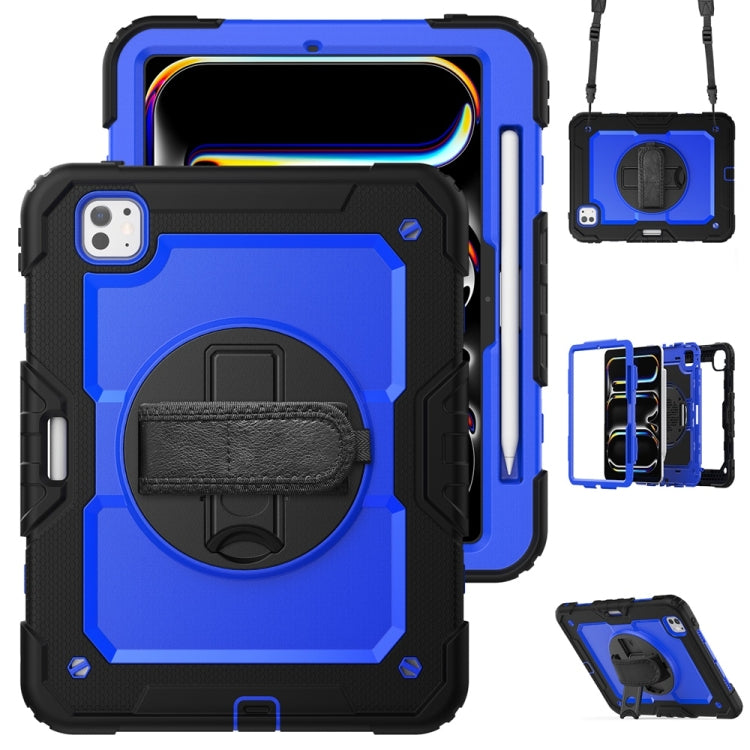 For iPad Pro 11 2024 Silicone Hybrid PC Tablet Protective Case(Dark Blue+Black) - free shipping - PMC TechLife - Order now!