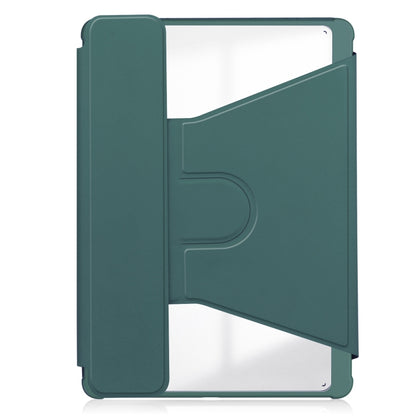 For iPad Pro 11 2024 Transparent Rotation Smart Leather Tablet Case with Keyboard(Dark Green) - iPad Pro 11 2024 Cases by PMC Jewellery | Online Shopping South Africa | PMC Jewellery | Buy Now Pay Later Mobicred