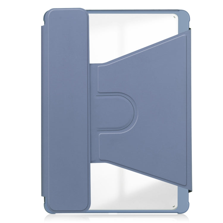 For iPad Pro 13 2024 Transparent Rotation Smart Leather Tablet Case with Keyboard(Lavender) - iPad Pro 13 2024 Cases by PMC Jewellery | Online Shopping South Africa | PMC Jewellery | Buy Now Pay Later Mobicred