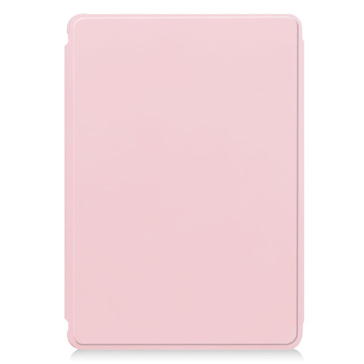 For iPad Air 13 2024 Transparent Rotation Smart Leather Tablet Case with Keyboard(Pink) - iPad Air 13 2024 Cases by PMC Jewellery | Online Shopping South Africa | PMC Jewellery | Buy Now Pay Later Mobicred