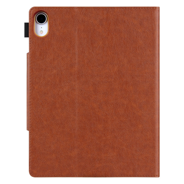 For iPad Pro 13 2024 Solid Color Metal Buckle Leather Smart Tablet Case(Brown) - iPad Pro 13 2024 Cases by PMC Jewellery | Online Shopping South Africa | PMC Jewellery | Buy Now Pay Later Mobicred