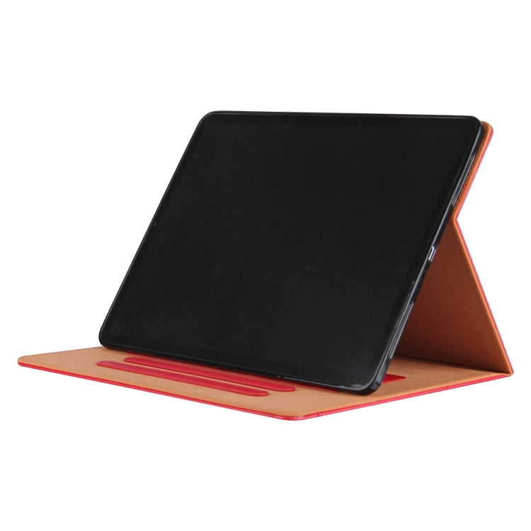 For iPad Pro 13 2024 Solid Color Metal Buckle Leather Smart Tablet Case(Red) - iPad Pro 13 2024 Cases by PMC TechLife | Online Shopping South Africa | PMC TechLife | Buy Now Pay Later Mobicred