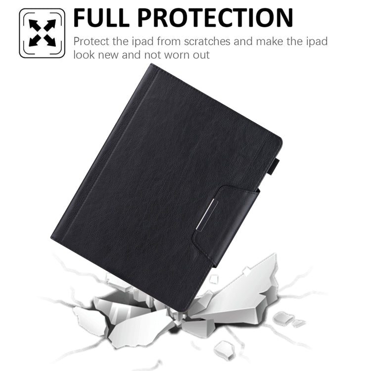 For iPad Pro 11 2024 Solid Color Metal Buckle Leather Smart Tablet Case(Black) - iPad Pro 11 2024 Cases by PMC Jewellery | Online Shopping South Africa | PMC Jewellery | Buy Now Pay Later Mobicred