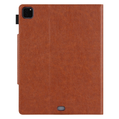 For iPad Pro 11 2024 Solid Color Metal Buckle Leather Smart Tablet Case(Brown) - iPad Pro 11 2024 Cases by PMC Jewellery | Online Shopping South Africa | PMC Jewellery | Buy Now Pay Later Mobicred