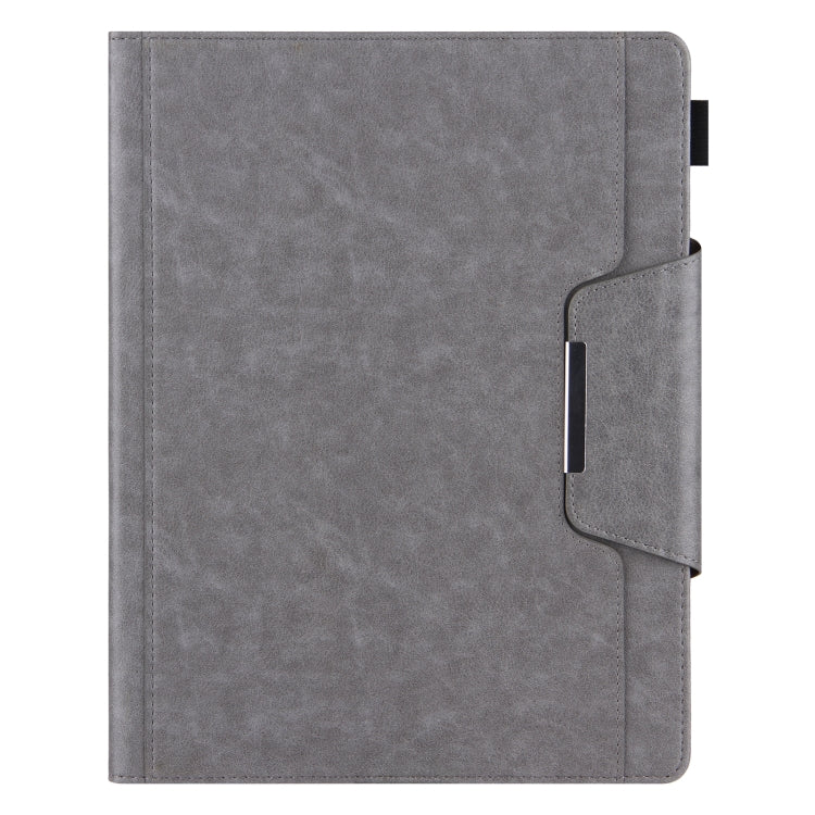For iPad Pro 11 2024 Solid Color Metal Buckle Leather Smart Tablet Case(Grey) - iPad Pro 11 2024 Cases by PMC Jewellery | Online Shopping South Africa | PMC Jewellery | Buy Now Pay Later Mobicred