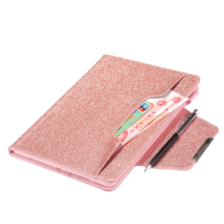For iPad Pro 13 2024 Glitter Metal Buckle Leather Smart Tablet Case(Rose Gold) - iPad Pro 13 2024 Cases by PMC TechLife | Online Shopping South Africa | PMC TechLife | Buy Now Pay Later Mobicred