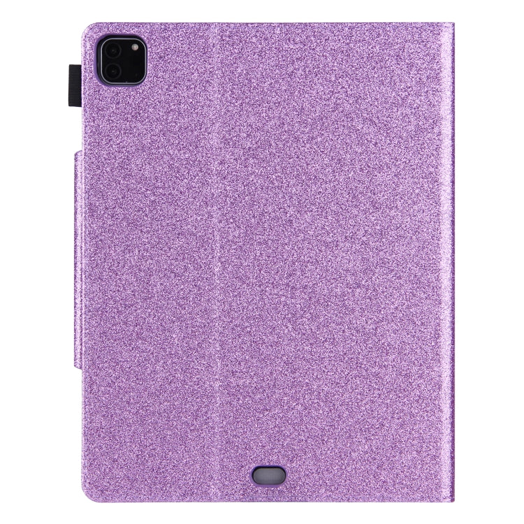 For iPad Pro 11 2024 Glitter Metal Buckle Leather Smart Tablet Case(Purple) - iPad Pro 11 2024 Cases by PMC Jewellery | Online Shopping South Africa | PMC Jewellery | Buy Now Pay Later Mobicred