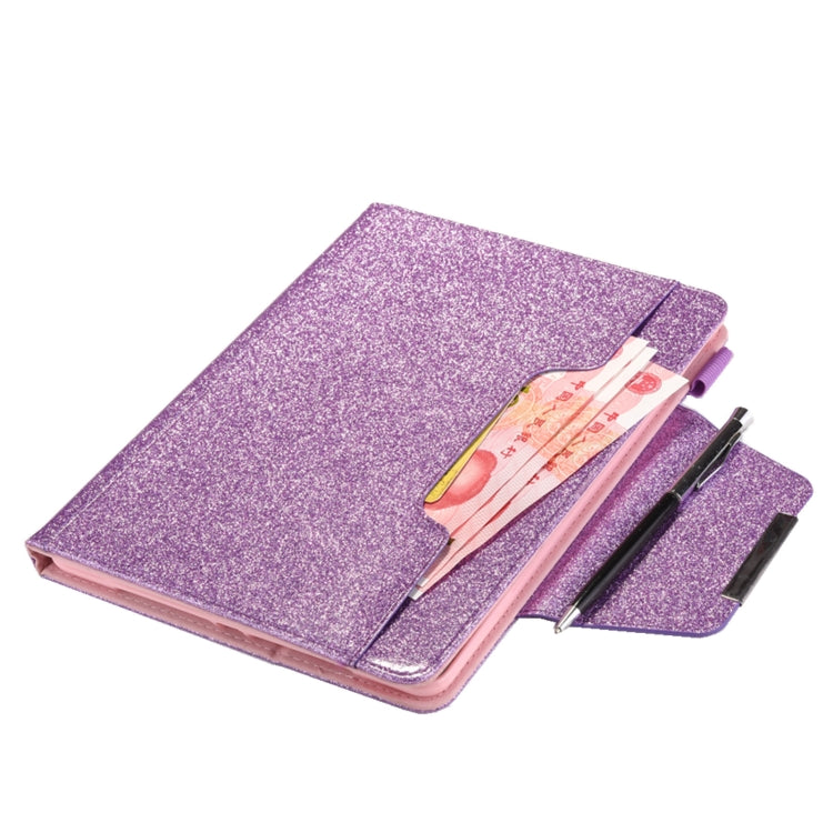 For iPad Pro 11 2024 Glitter Metal Buckle Leather Smart Tablet Case(Purple) - iPad Pro 11 2024 Cases by PMC TechLife | Online Shopping South Africa | PMC TechLife | Buy Now Pay Later Mobicred