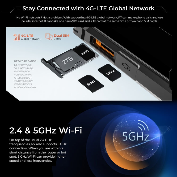 HOTWAV Tab R7 Rugged Tablet, 6GB+256GB, 10.1 inch Android 13 Unisoc Tiger T606 Octa Core 4G Network, Global Version with Google Play(Black Grey) - free shipping - PMC TechLife - Order now!