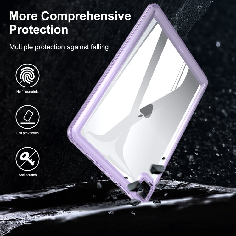 For iPad Air 11 2025 / 2024 Transparent Acrylic Tablet Case(Black) - iPad Air 11 2025 / 2024 Cases by PMC TechLife | Online Shopping South Africa | PMC TechLife | Buy Now Pay Later Mobicred