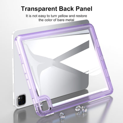 For iPad Air 11 2024 Transparent Acrylic Tablet Case(Light Purple) - iPad Air 11 2024 Cases by PMC Jewellery | Online Shopping South Africa | PMC Jewellery | Buy Now Pay Later Mobicred