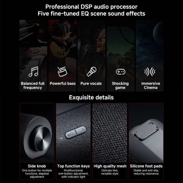 Xiaomi Redmi Computer Bluetooth Speaker with RGB Ambience Light(Black) - free shipping - PMC Jewellery - Order now!