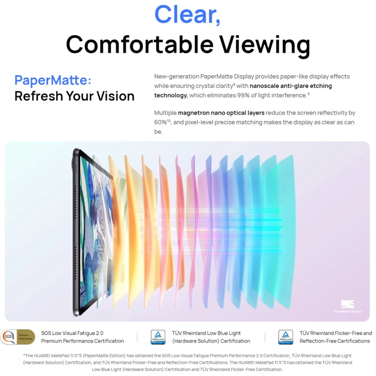 HUAWEI MatePad 11.5S WIFI Tablet PC, 8GB+128GB, HarmonyOS 4.2 Hisilicon Kirin 9000WM, Not Support Google Play(Grey) - free shipping - PMC TechLife - Order now!