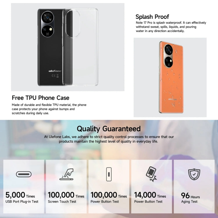 [HK Warehouse] Ulefone Note 17 Pro, 12GB+256GB, Screen Fingerprint, 6.78 inch Android 13 MediaTek Helio G99 MTK6789 Octa Core, NFC, Network: 4G(Pearl White) - Ulefone by Ulefone | Online Shopping South Africa | PMC Jewellery