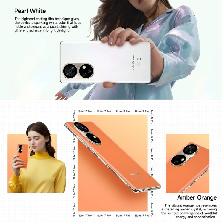 [HK Warehouse] Ulefone Note 17 Pro, 12GB+256GB, Screen Fingerprint, 6.78 inch Android 13 MediaTek Helio G99 MTK6789 Octa Core, NFC, Network: 4G(Amber Orange) - Ulefone by Ulefone | Online Shopping South Africa | PMC Jewellery