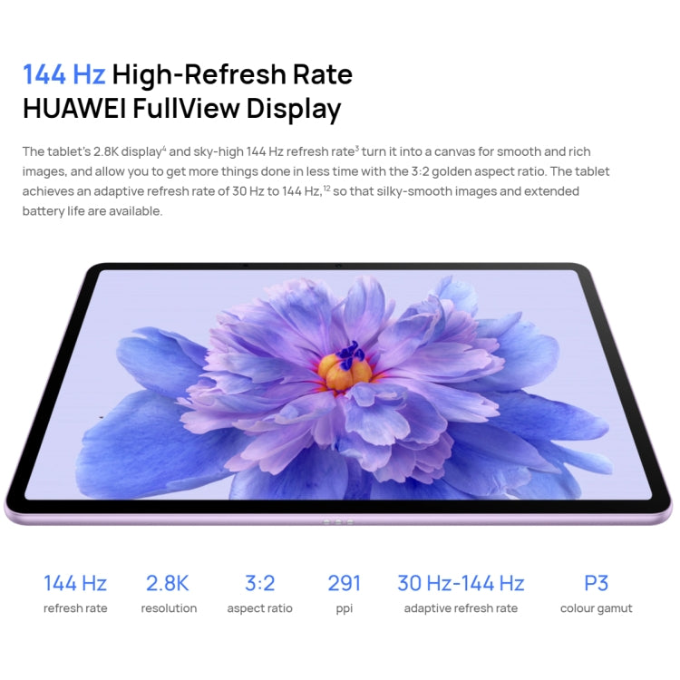HUAWEI MatePad 11.5S PaperMatte Edition WIFI, 8GB+256GB, HarmonyOS 4.2 Hisilicon Kirin 9000WL, Not Support Google Play(Purple) - free shipping - PMC TechLife - Order now!