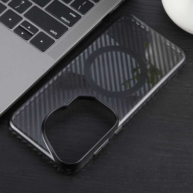 For Huawei Pura 70 Ultra 6D Plated Carbon Fiber Clear Magsafe PC Phone Case(Aurora Purple) - Huawei Cases by PMC Jewellery | Online Shopping South Africa | PMC Jewellery | Buy Now Pay Later Mobicred