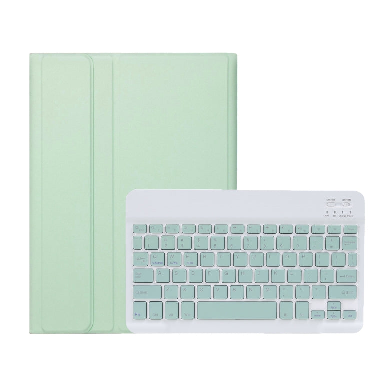 For iPad Pro 11 2024 A13B Lambskin Texture Bluetooth Touch Keyboard Leather Tablet Case with Pen Slot(Light Green) - For iPad Pro by PMC TechLife | Online Shopping South Africa | PMC TechLife | Buy Now Pay Later Mobicred