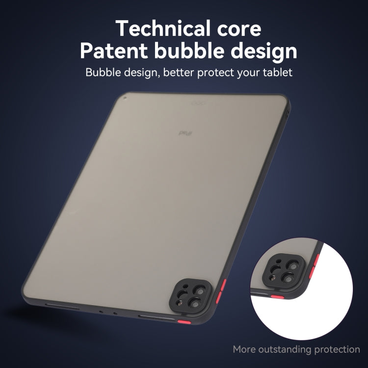For iPad Air 11 2025 / 2024 Skin Feel 2 in 1 PC Hybrid TPU Tablet Case(Black) - iPad Air 11 2025 / 2024 Cases by PMC TechLife | Online Shopping South Africa | PMC TechLife | Buy Now Pay Later Mobicred