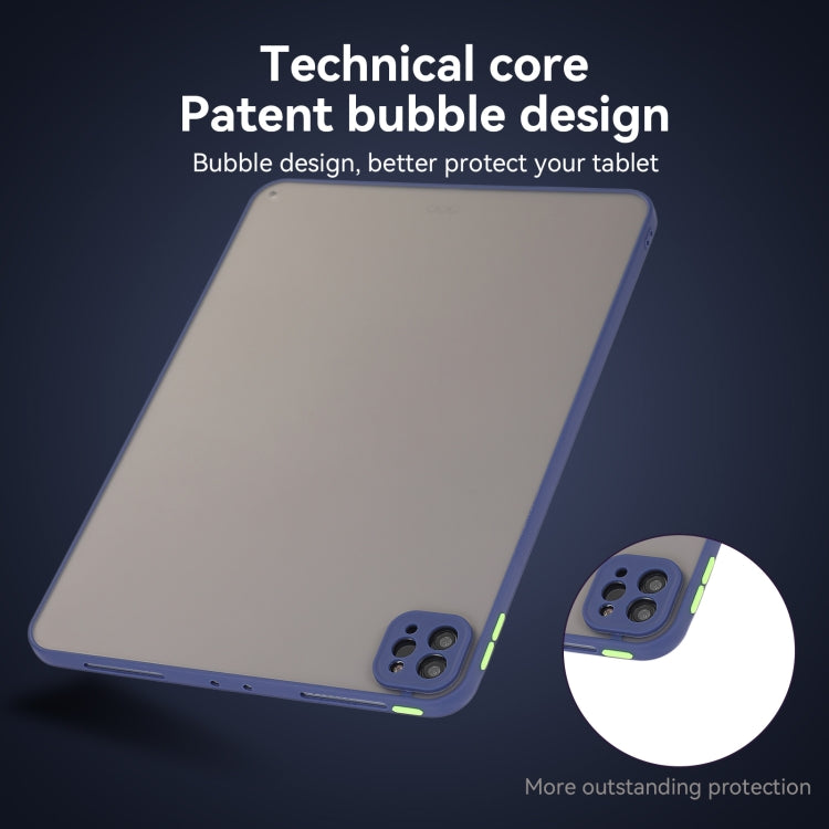For iPad Air 11 2024 Skin Feel 2 in 1 PC Hybrid TPU Tablet Case(Blue) - iPad Pro 11 2024 Cases by PMC TechLife | Online Shopping South Africa | PMC TechLife | Buy Now Pay Later Mobicred
