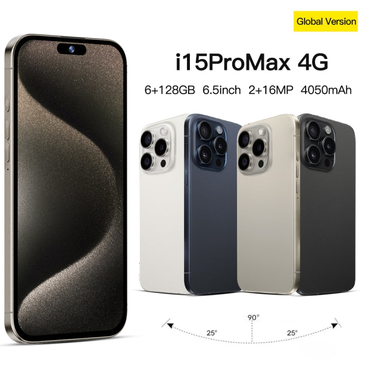 i15 Pro Max / Q5A, 6GB+128GB, 6.5 inch Screen, Face Identification, Android 10 MTK6762 Octa Core, OTG, NFC, Network: 4G, Dual SIM(Titanium Blue) -  by PMC TechLife | Online Shopping South Africa | PMC TechLife | Buy Now Pay Later Mobicred
