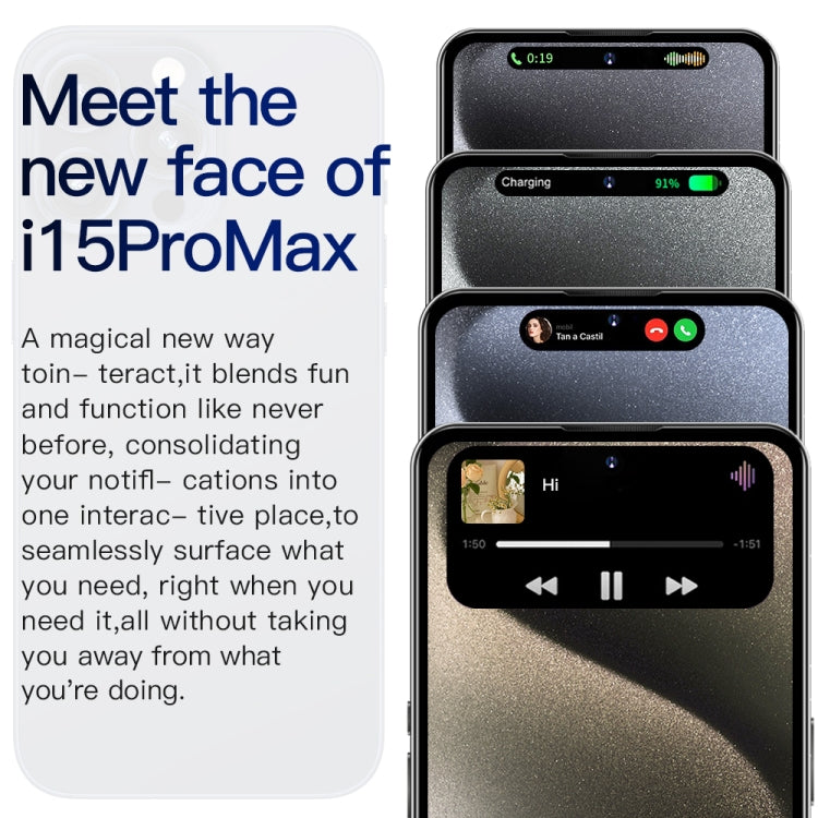 i15 Pro Max / Q5, 2GB+16GB, 6.5 inch Screen, Face Identification, Android 8.1 MTK6580P Quad Core, Network: 3G, Dual SIM(Titanium White) -  by PMC TechLife | Online Shopping South Africa | PMC TechLife