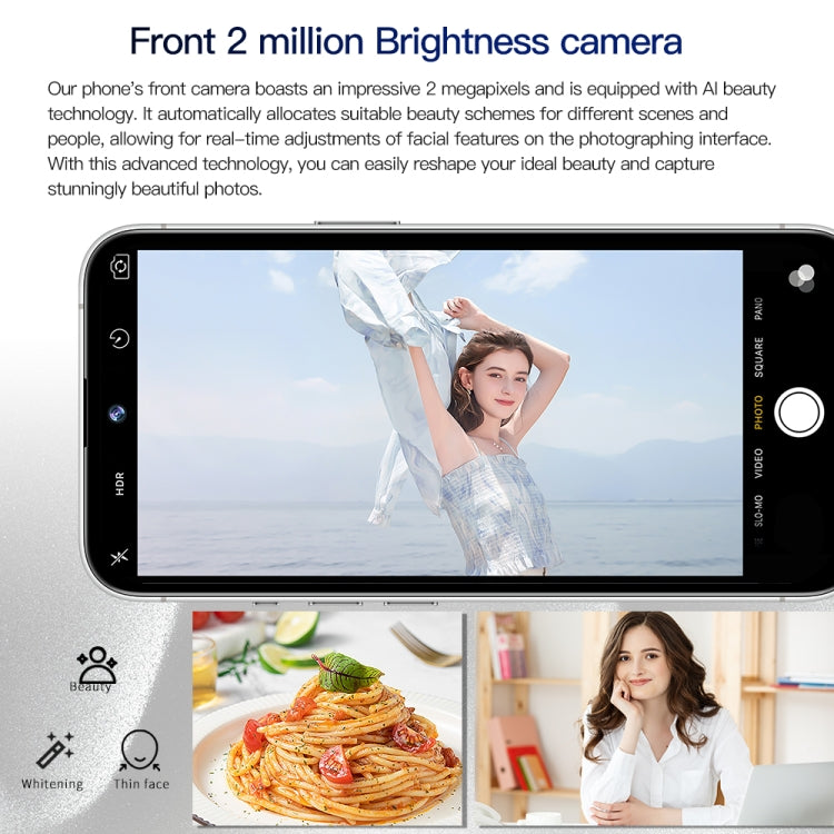 i15 Pro Max / Q5, 2GB+16GB, 6.5 inch Screen, Face Identification, Android 8.1 MTK6580P Quad Core, Network: 3G, Dual SIM(Titanium Grey) -  by PMC TechLife | Online Shopping South Africa | PMC TechLife
