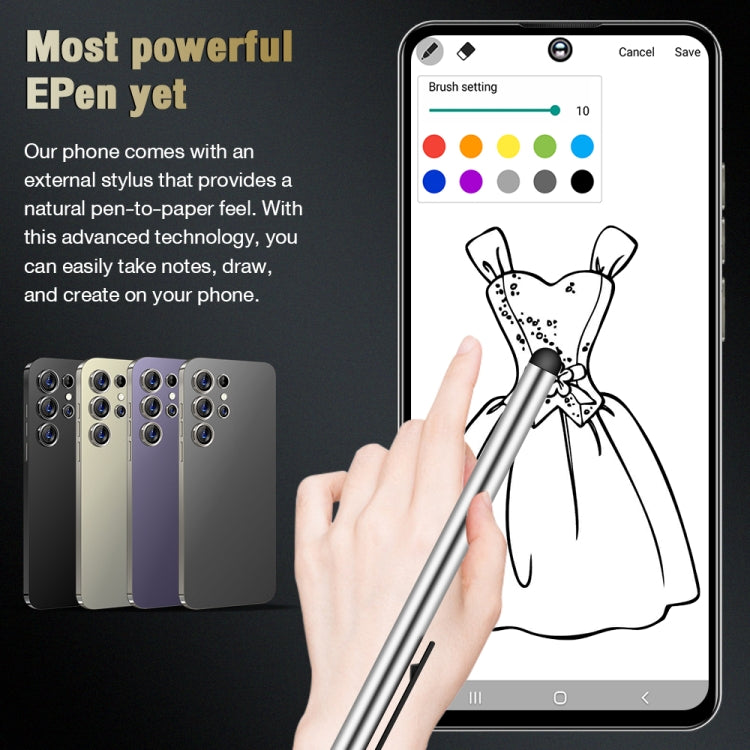 S24 Ultra / C24, 2GB+16GB, 6.8 inch Screen, Android 8.1 7731E Quad Core, Network: 3G, OTG, Dual SIM(Purple) -  by PMC TechLife | Online Shopping South Africa | PMC TechLife