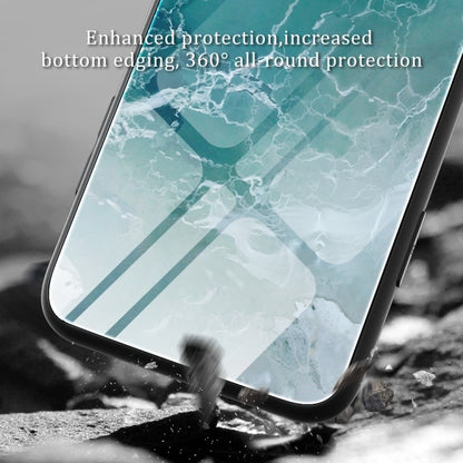 For Huawei Pura 70 Ultra Marble Pattern Glass Protective Phone Case(Beach) - Huawei Cases by PMC Jewellery | Online Shopping South Africa | PMC Jewellery | Buy Now Pay Later Mobicred