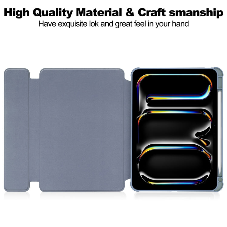 For iPad Pro 13 2024 Transparent Rotation Smart Leather Tablet Case(Lavender) - free shipping - PMC TechLife - Order now!
