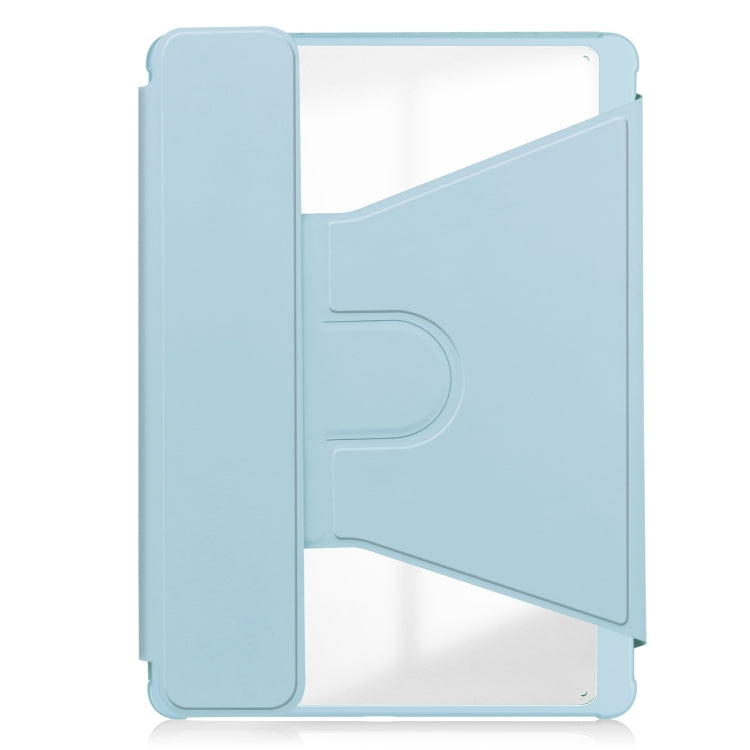 For iPad Air 11 2024 Transparent Rotation Smart Leather Tablet Case(Sky Blue) - iPad Air 11 2024 Cases by PMC Jewellery | Online Shopping South Africa | PMC Jewellery | Buy Now Pay Later Mobicred