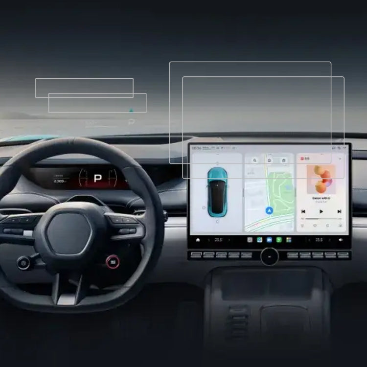For XIAOMI SU7 2pcs Car Navigator Protective Film Tempered Glass Film - Accessories by PMC TechLife | Online Shopping South Africa | PMC TechLife | Buy Now Pay Later Mobicred