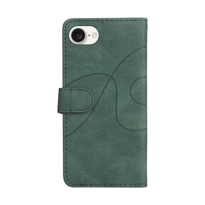 For iPhone SE 2024 Dual-color Splicing Flip Leather Phone Case(Green) - More iPhone Cases by PMC Jewellery | Online Shopping South Africa | PMC Jewellery | Buy Now Pay Later Mobicred