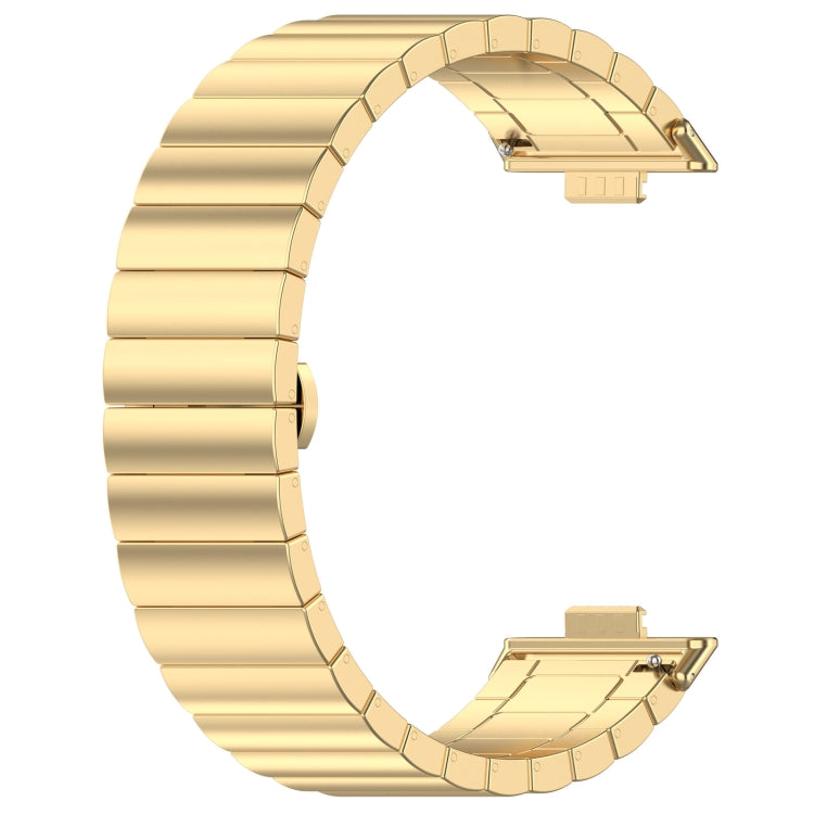 For Huawei Watch Fit3 One Bead Stainless Steel Watch Band(Gold) - free shipping - PMC TechLife - Order now!
