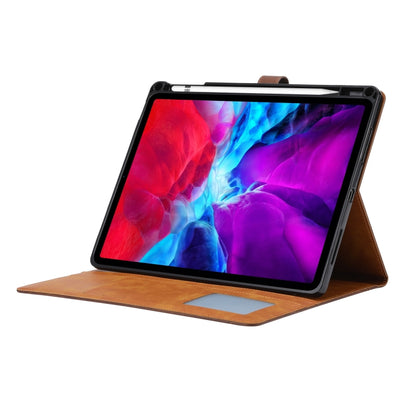 For iPad Pro 13 2024 Calf Texture Double Fold Clasp Horizontal Flip Leather Smart Tablet Case(Brown) - iPad Pro 13 2024 Cases by PMC Jewellery | Online Shopping South Africa | PMC Jewellery | Buy Now Pay Later Mobicred