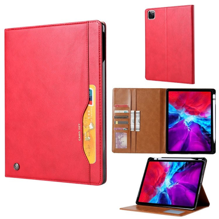 For iPad Pro 11 2024 Knead Skin Texture Horizontal Flip Leather Smart Tablet Case(Red) - iPad Pro 11 2024 Cases by PMC Jewellery | Online Shopping South Africa | PMC Jewellery | Buy Now Pay Later Mobicred