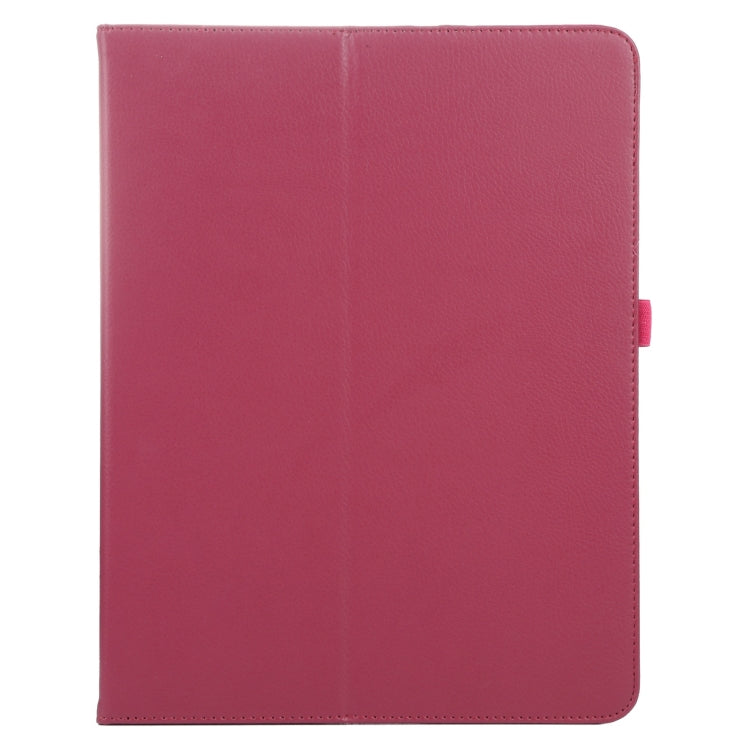 For iPad Air 11 2024 Litchi Texture Solid Color Leather Tablet Case(Rose Red) - iPad Air 11 2024 Cases by PMC Jewellery | Online Shopping South Africa | PMC Jewellery | Buy Now Pay Later Mobicred