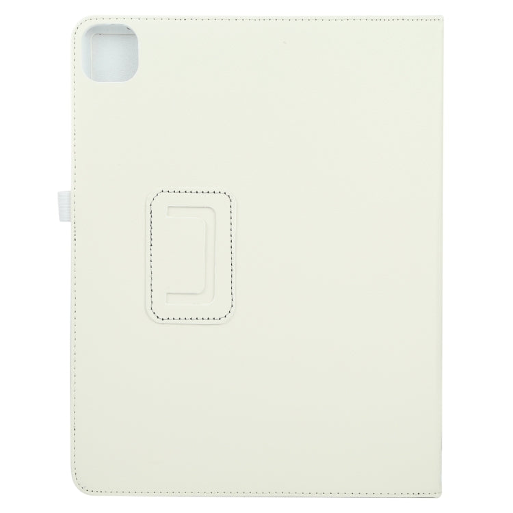 For iPad Air 11 2024 Litchi Texture Solid Color Leather Tablet Case(White) - iPad Air 11 2024 Cases by PMC Jewellery | Online Shopping South Africa | PMC Jewellery | Buy Now Pay Later Mobicred