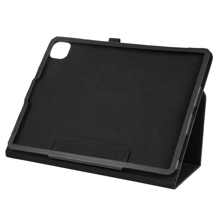 For iPad Pro 11 2024 Litchi Texture Solid Color Leather Tablet Case(Black) - iPad Pro 11 2024 Cases by PMC TechLife | Online Shopping South Africa | PMC TechLife | Buy Now Pay Later Mobicred