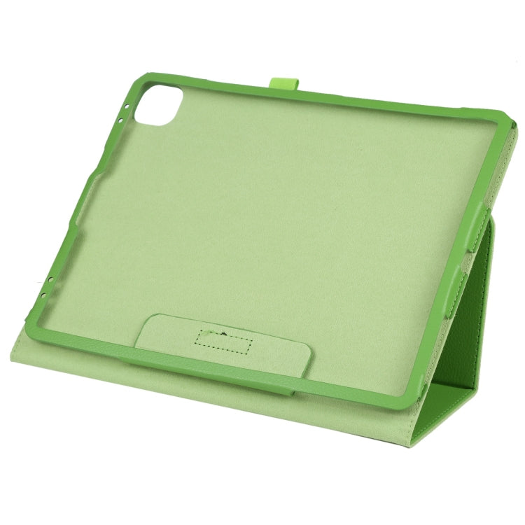 For iPad Pro 13 2024 Litchi Texture Solid Color Leather Tablet Case(Green) - iPad Pro 13 2024 Cases by PMC Jewellery | Online Shopping South Africa | PMC Jewellery | Buy Now Pay Later Mobicred