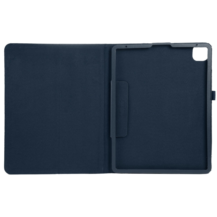 For iPad Pro 13 2024 Litchi Texture Solid Color Leather Tablet Case(Dark Blue) - iPad Pro 13 2024 Cases by PMC Jewellery | Online Shopping South Africa | PMC Jewellery | Buy Now Pay Later Mobicred