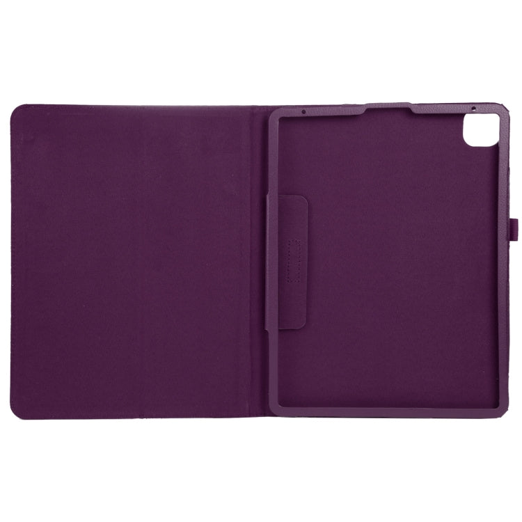 For iPad Pro 13 2024 Litchi Texture Solid Color Leather Tablet Case(Purple) - iPad Pro 13 2024 Cases by PMC Jewellery | Online Shopping South Africa | PMC Jewellery | Buy Now Pay Later Mobicred