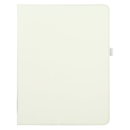 For iPad Pro 13 2024 Litchi Texture Solid Color Leather Tablet Case(White) - iPad Pro 13 2024 Cases by PMC Jewellery | Online Shopping South Africa | PMC Jewellery | Buy Now Pay Later Mobicred