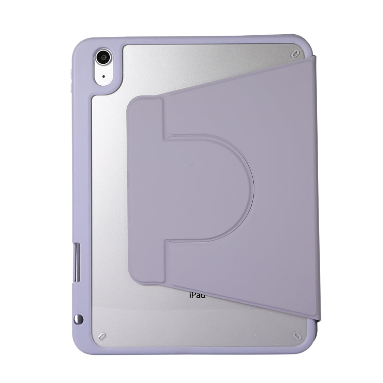 For iPad Pro 11 2024 2 in 1 Acrylic Split Rotating Leather Tablet Case(Lavender) - iPad Pro 11 2024 Cases by PMC Jewellery | Online Shopping South Africa | PMC Jewellery | Buy Now Pay Later Mobicred